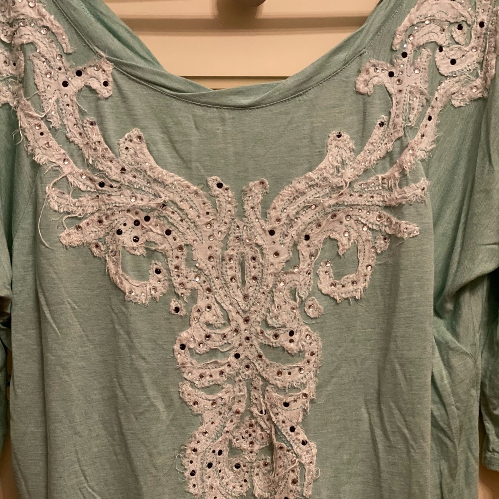 Miss me bejewelled shirt